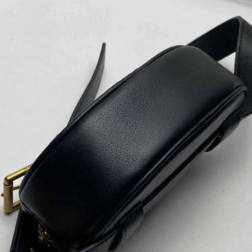 ARITZIA Auxiliary Leather Belt Bag Fanny Hip Pack Black - Picture 9 of 13